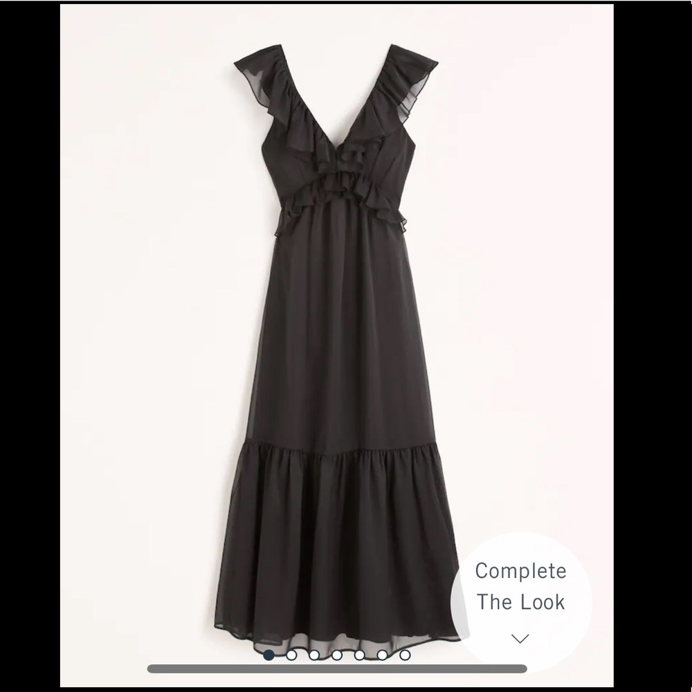 Abercrombie & Fitch Drama Ruffle Maxi Dress ST